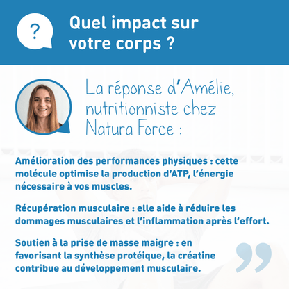 Créatine monohydrate - Natura Force