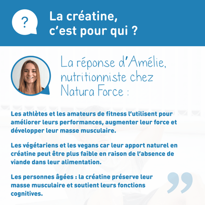 Créatine monohydrate - Natura Force