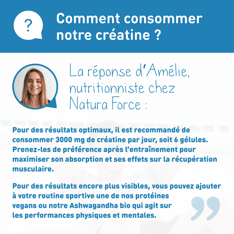 Créatine monohydrate - Natura Force