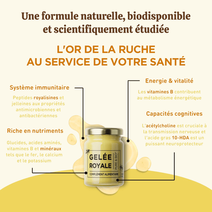 Gelée royale bio - Pot de 100g - Natura Force