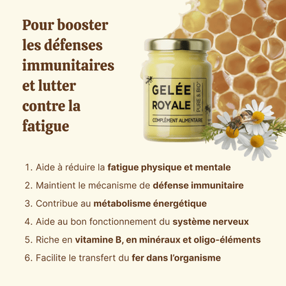 Gelée royale bio - Pot de 100g - Natura Force