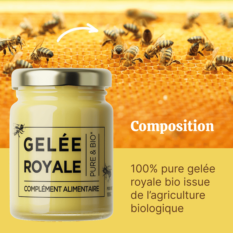 Gelée royale bio - Pot de 100g - Natura Force