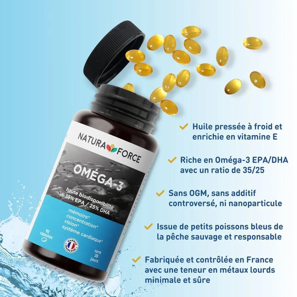 Huile de poisson Oméga - 3 - Natura Force
