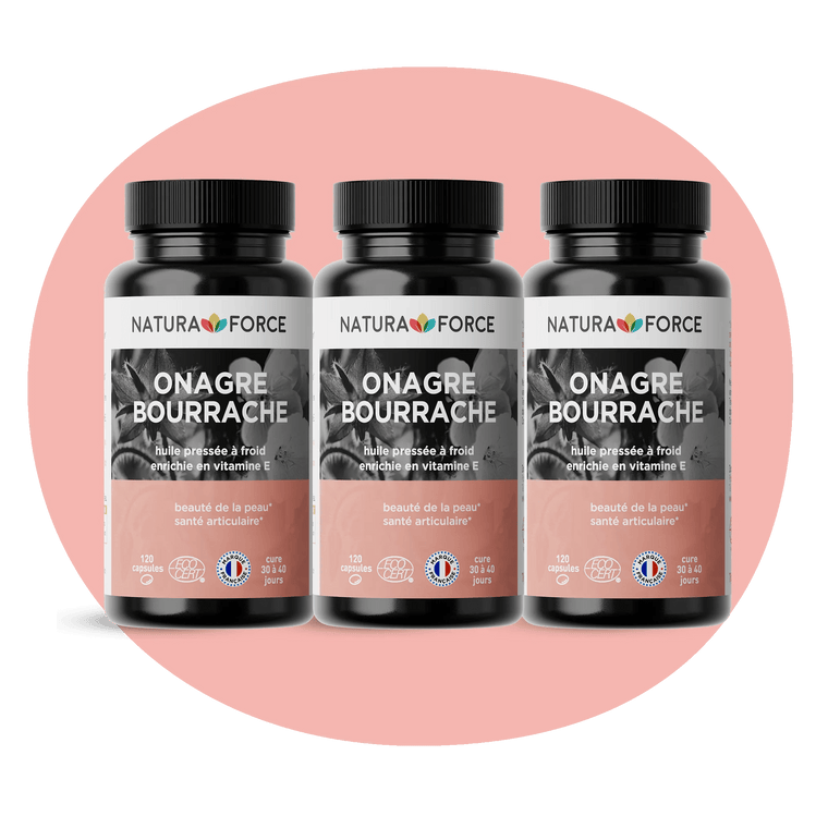 Huile onagre bourrache bio - Natura Force