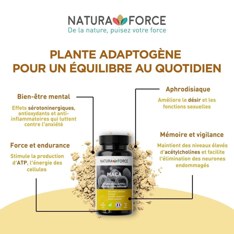 Maca bio du Pérou - Natura Force