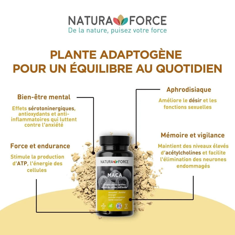 Maca bio du Pérou - Natura Force
