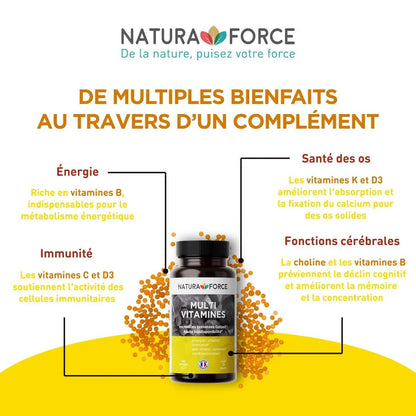 Multivitamines à haute assimilation - Natura Force