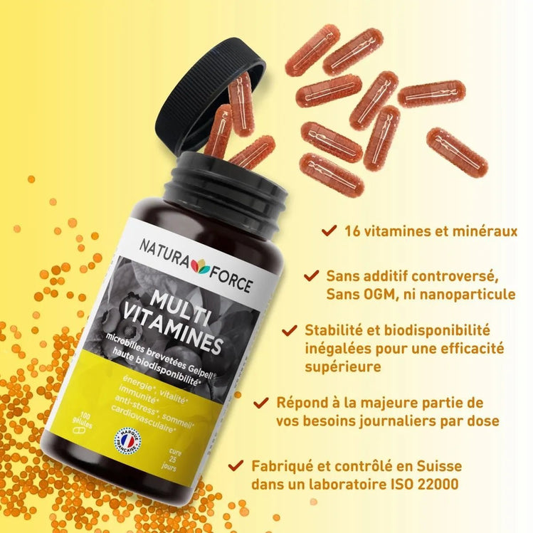Multivitamines à haute assimilation - Natura Force
