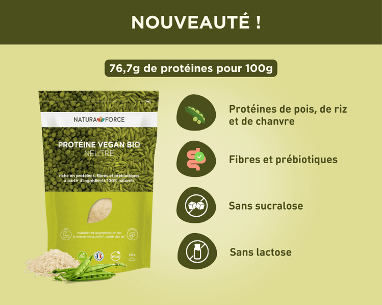 Protéine vegan bio neutre - Natura Force