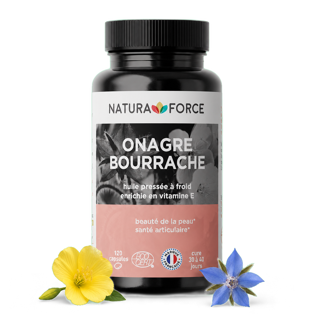 Huile onagre bourrache bio